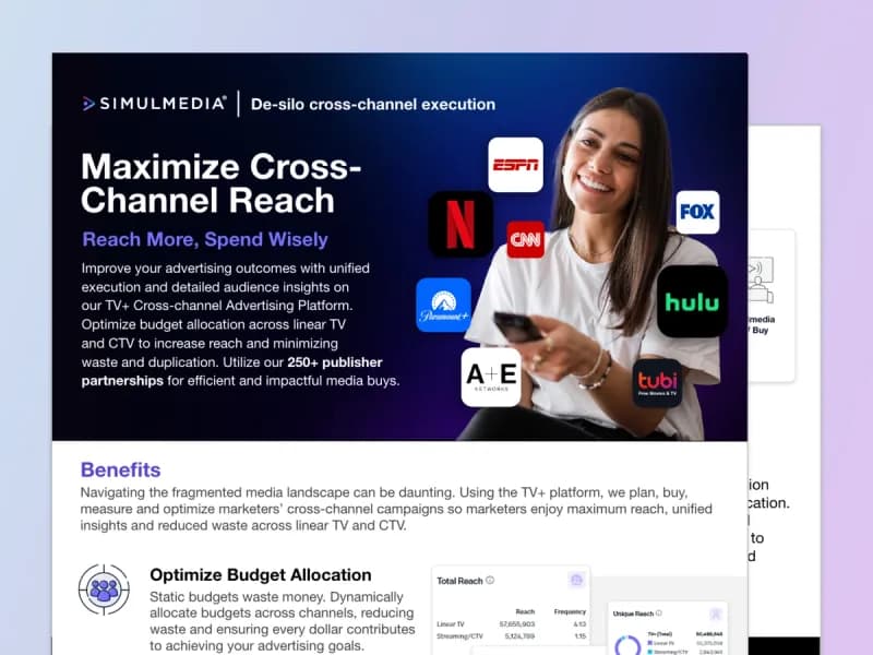 Maximize Cross-Channel Reach on TV