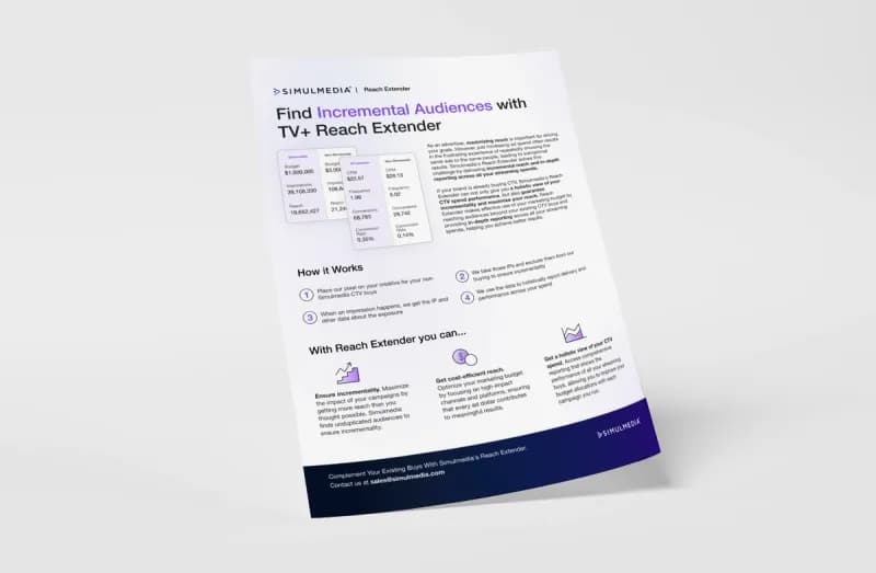 Find Incremental Audiences with TV+ Reach Extender